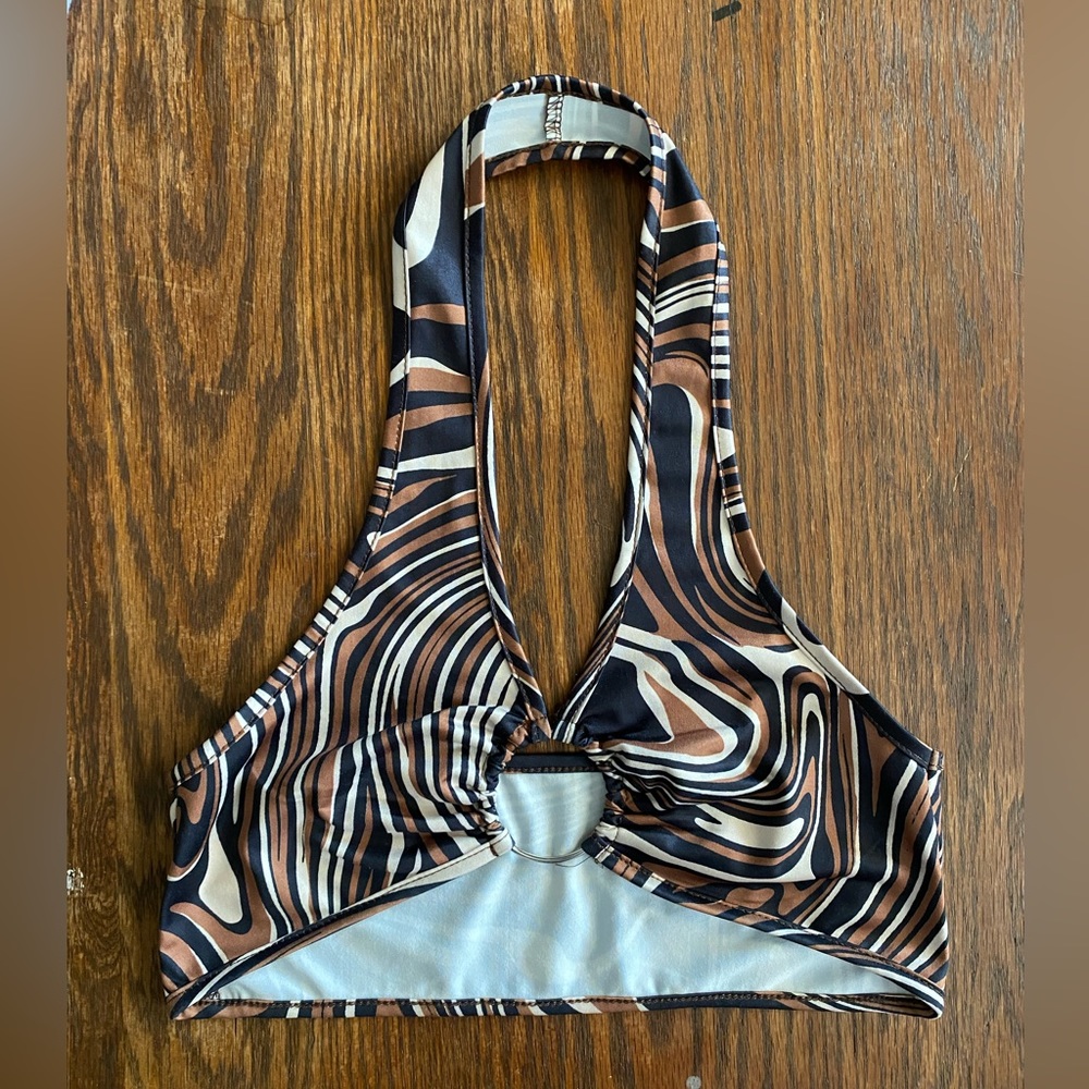 Brown Halter Crop